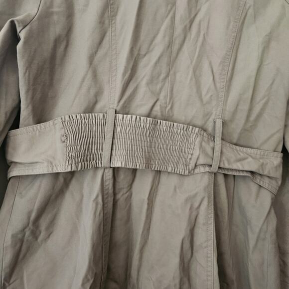 Blanc Noir Women's Large Trench Coat Tan Long Jacket - Picture 7 of 7